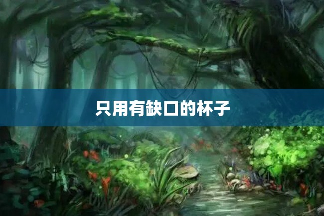 只用有缺口的杯子