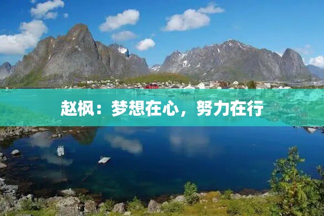 赵枫:梦想在心,努力在行