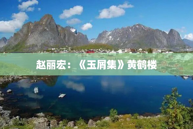 赵丽宏：《玉屑集》黄鹤楼