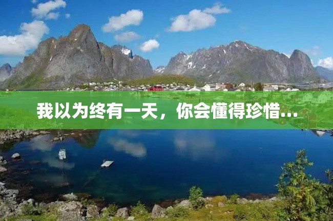 我以为终有一天,你会懂得珍惜…