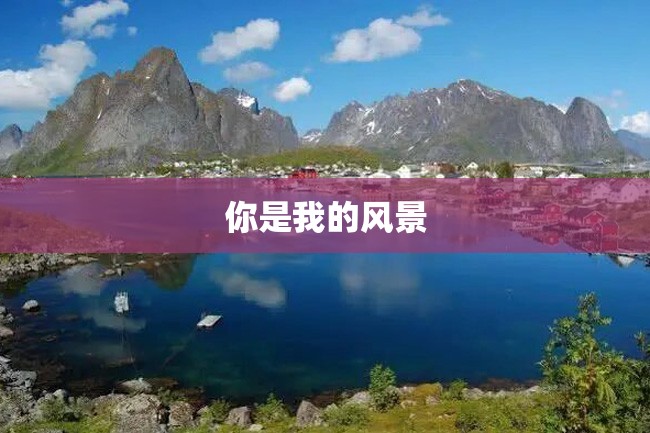 你是我的风景