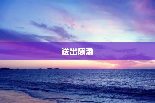 送出感激