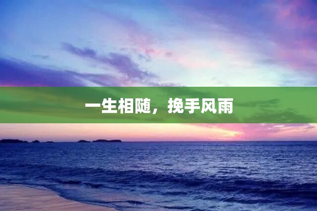 一生相随,挽手风雨