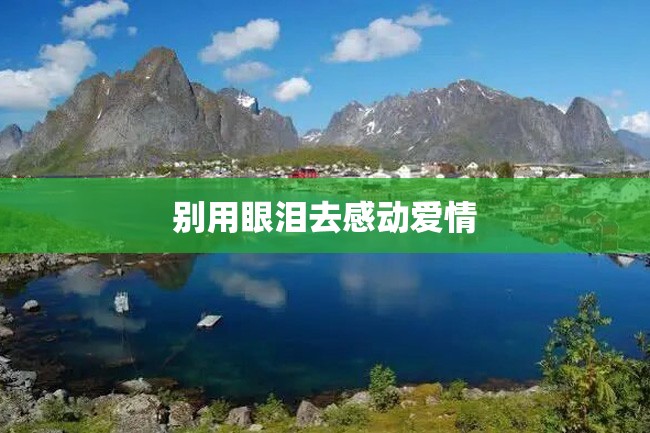别用眼泪去感动爱情