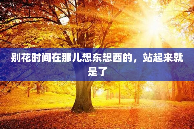 别花时间在那儿想东想西的,站起来就是了