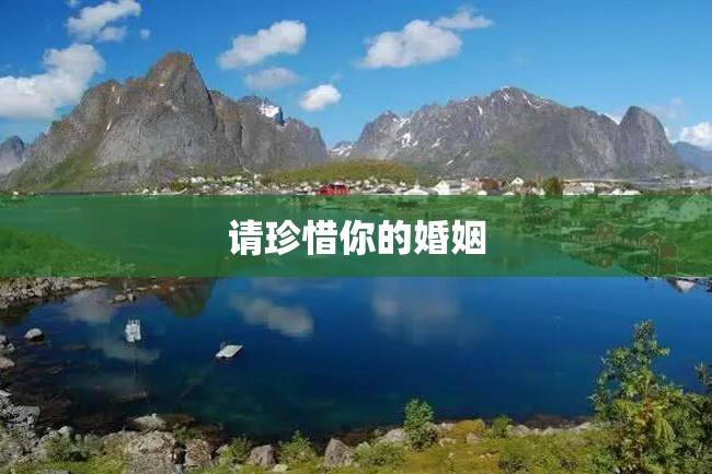 请珍惜你的婚姻