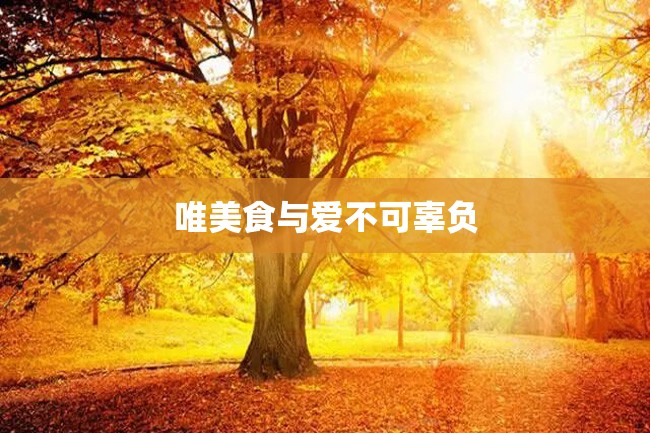 唯美食与爱不可辜负