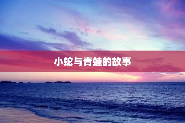 小蛇与青蛙的故事