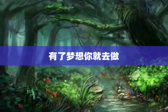 有了梦想你就去做