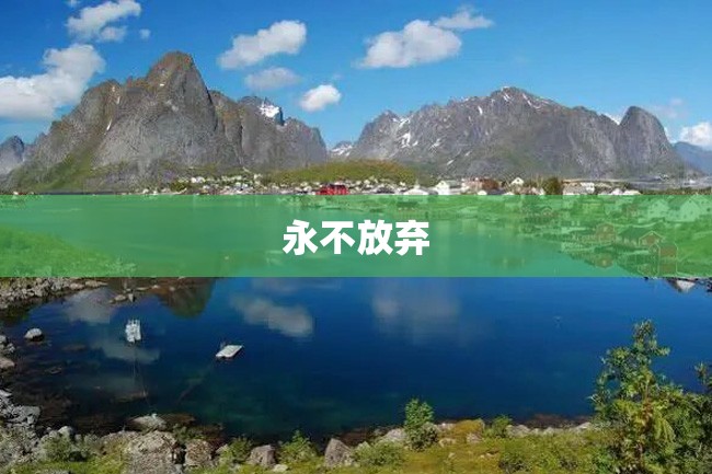 永不放弃