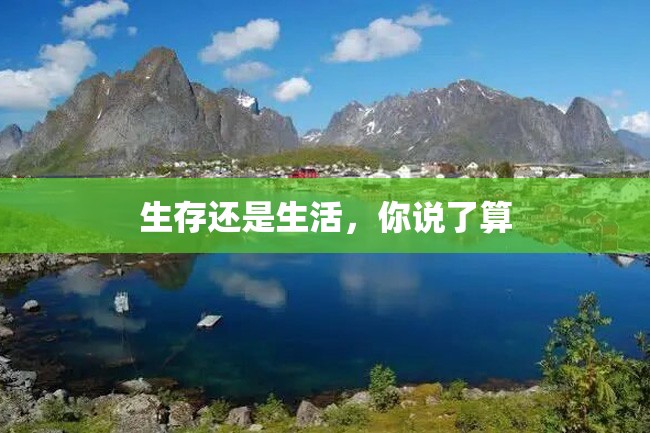 生存还是生活,你说了算