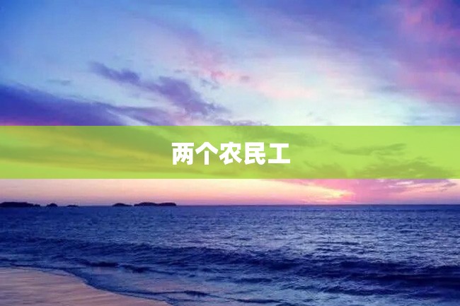 两个农民工