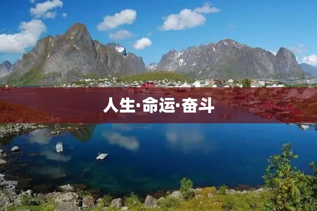 人生·命运·奋斗