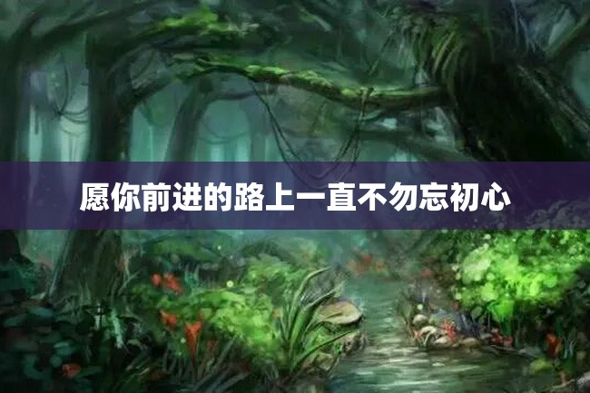 愿你前进的路上一直不勿忘初心