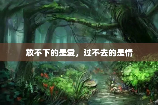 放不下的是爱,过不去的是情