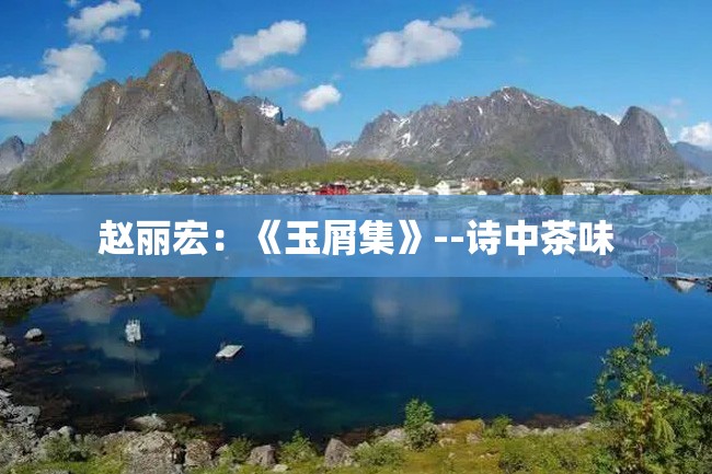 赵丽宏:《玉屑集》--诗中茶味