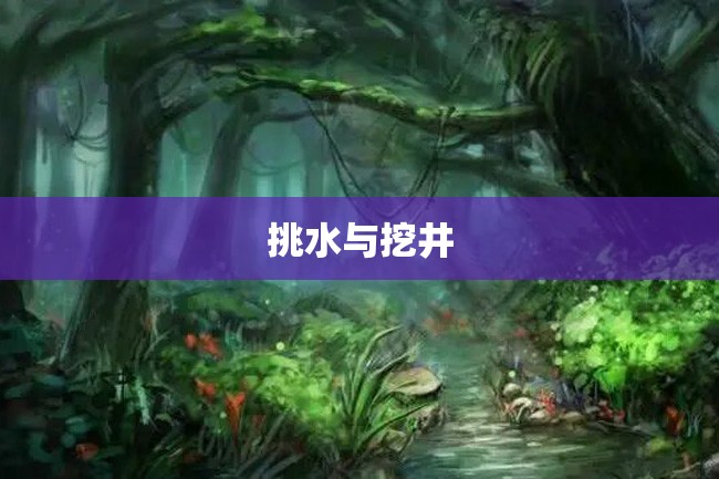 挑水与挖井