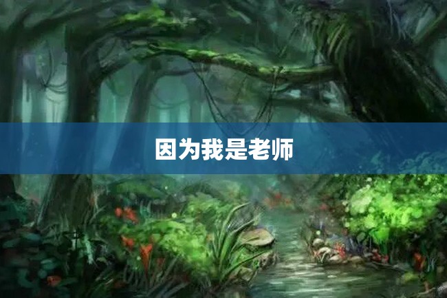 因为我是老师