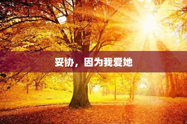 妥协,因为我爱她