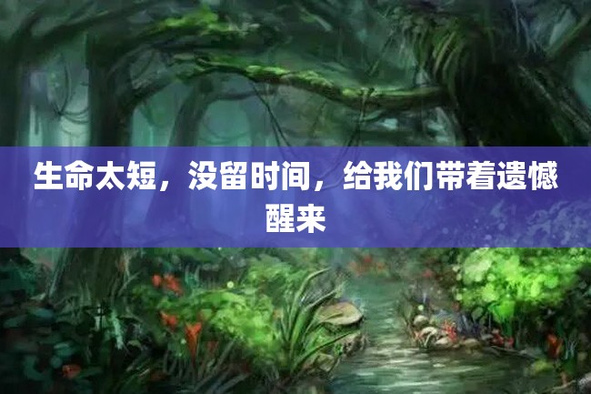 生命太短,没留时间,给我们带着遗憾醒来