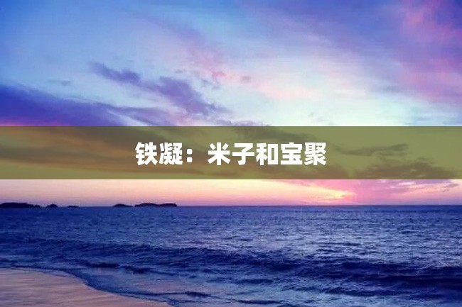 铁凝:米子和宝聚