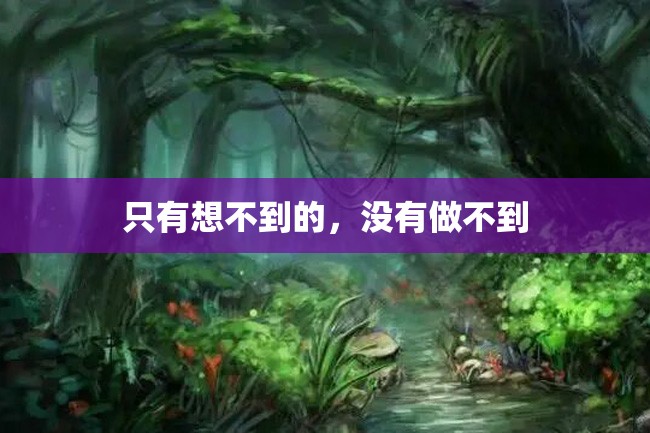 只有想不到的,没有做不到