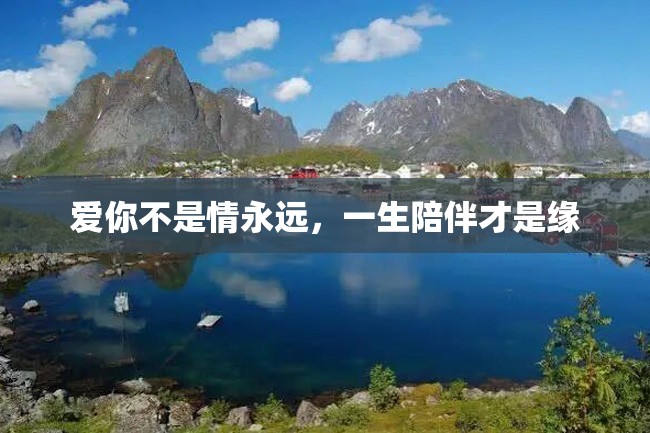 爱你不是情永远,一生陪伴才是缘