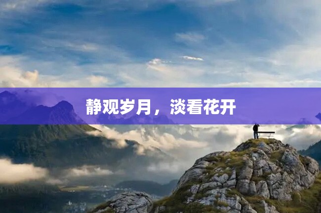 静观岁月,淡看花开