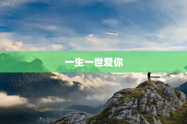 一生一世爱你