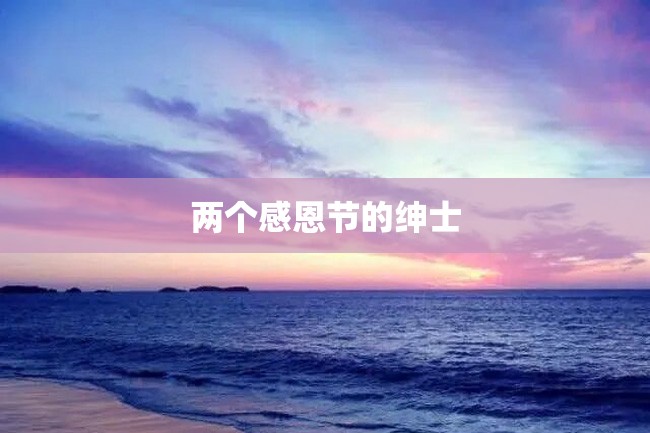 两个感恩节的绅士