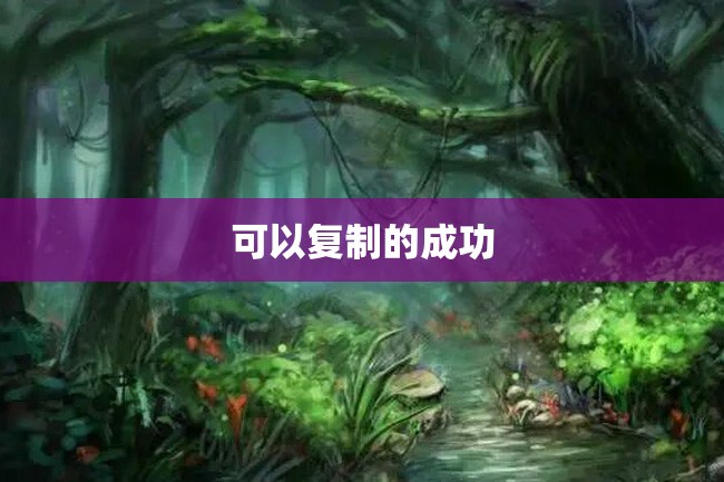 可以复制的成功