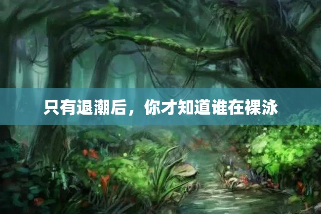 只有退潮后,你才知道谁在裸泳