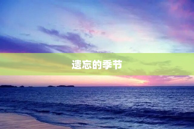 遗忘的季节