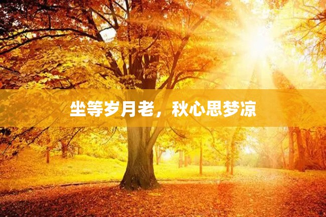 坐等岁月老,秋心思梦凉
