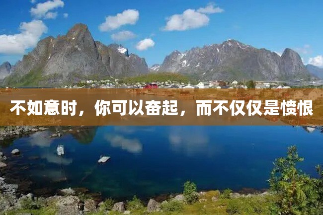 不如意时,你可以奋起,而不仅仅是愤恨