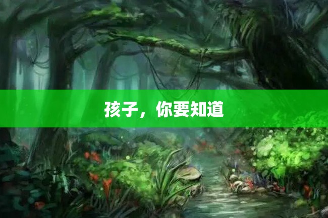 孩子,你要知道