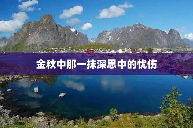 金秋中那一抹深思中的忧伤