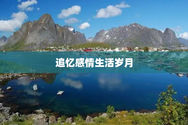 追忆感情生活岁月