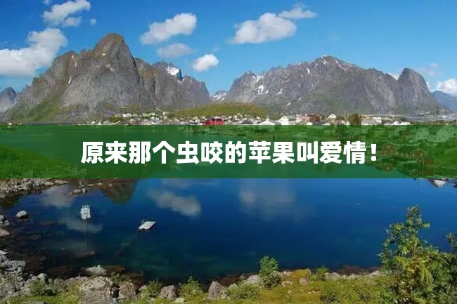 原来那个虫咬的苹果叫爱情!