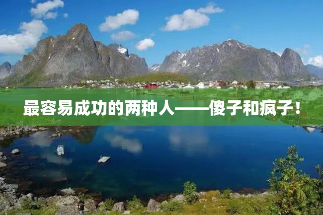 最容易成功的两种人——傻子和疯子!