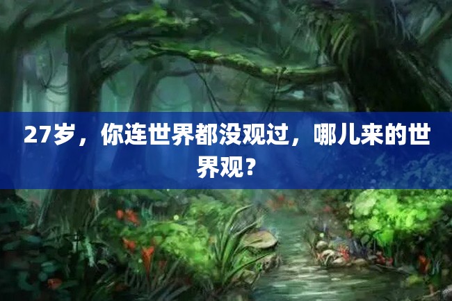 27岁,你连世界都没观过,哪儿来的世界观?