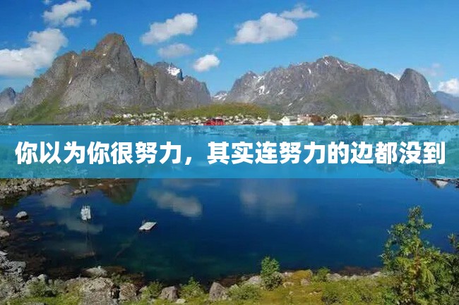 你以为你很努力,其实连努力的边都没到