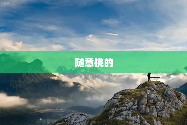 随意挑的