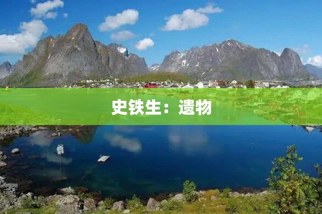 史铁生:遗物