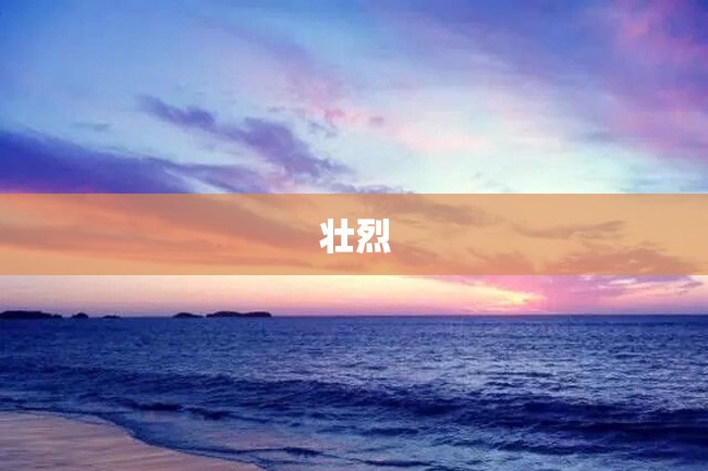 壮烈