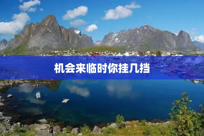 机会来临时你挂几挡