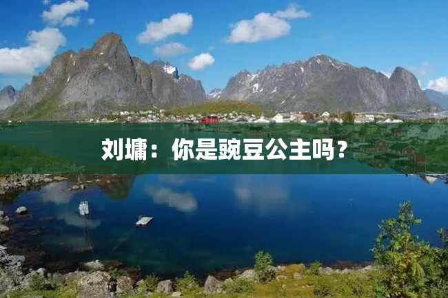 刘墉:你是豌豆公主吗?