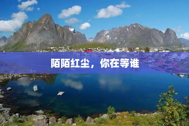 陌陌红尘,你在等谁
