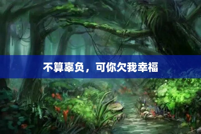 不算辜负,可你欠我幸福