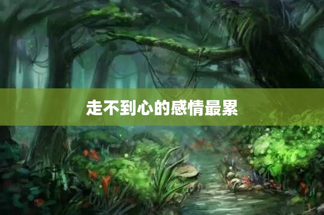 走不到心的感情最累